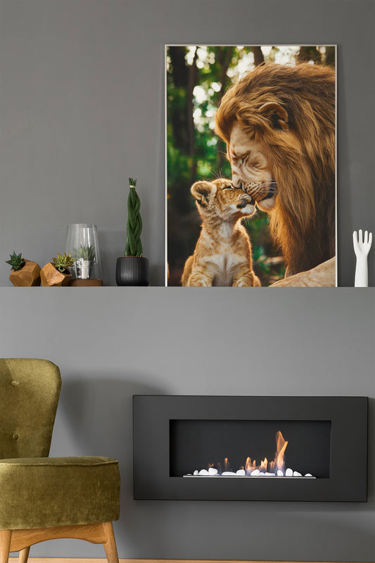 Lion & Lionceau – Édition Premium