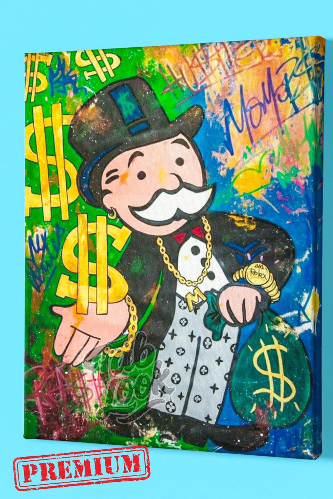 Tableau Street Art – Rich Uncle Monopoly & Dollar Design