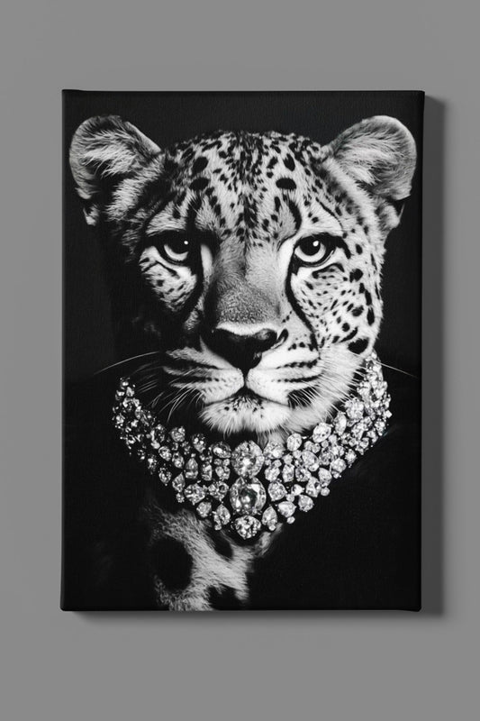 tigre majestueux – Design moderne en noir et blanc