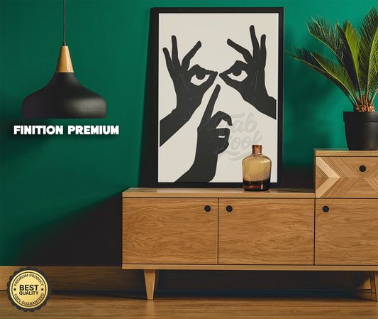 Mains abstraites (noir & blanc)