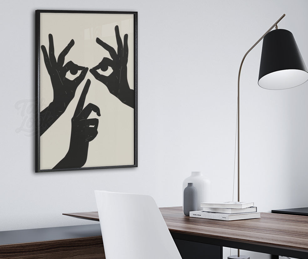 Mains abstraites (noir & blanc)