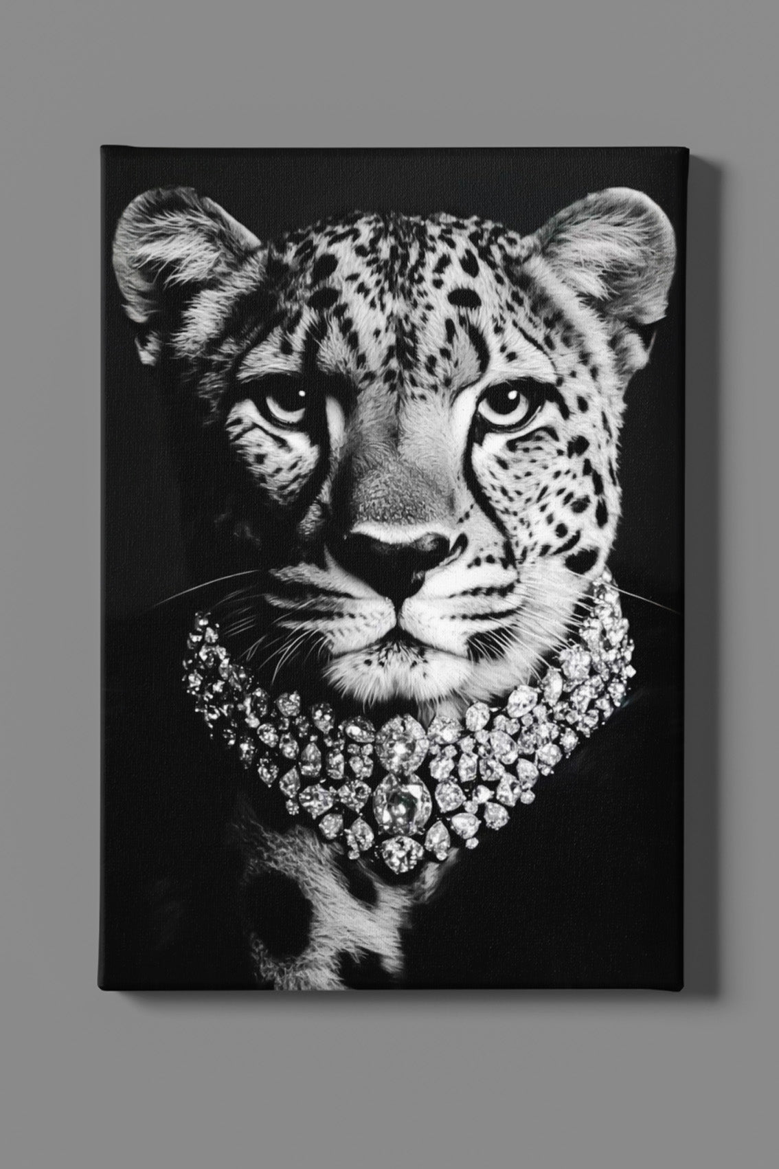 tigre majestueux – Design moderne en noir et blanc