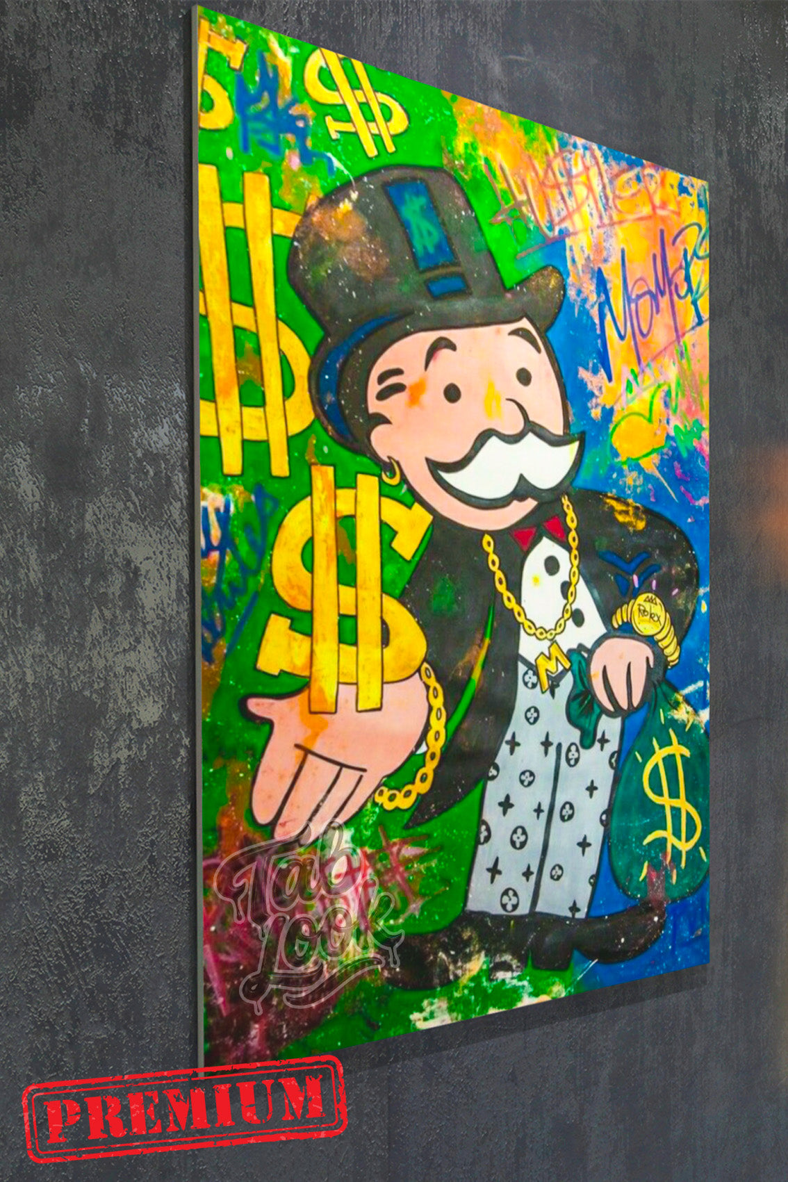 Tableau Street Art – Rich Uncle Monopoly & Dollar Design