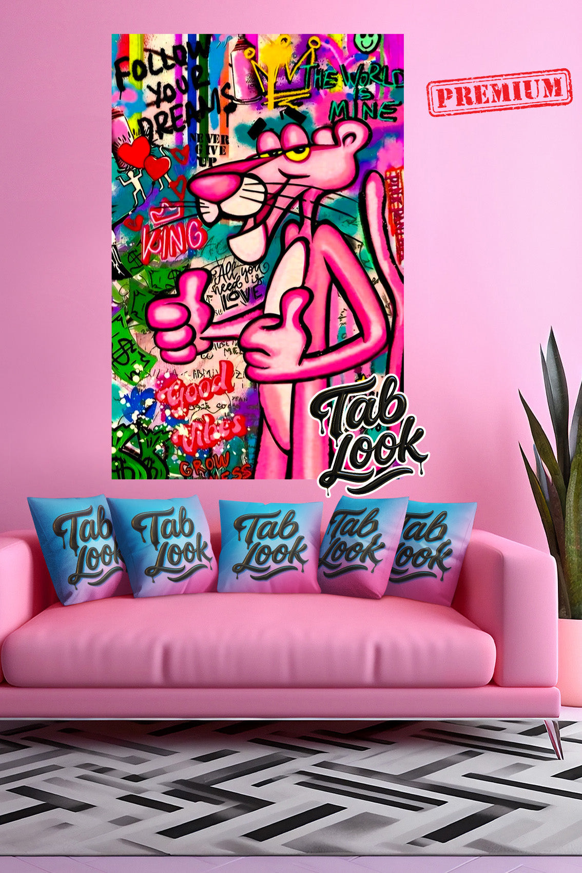 Art Moderne & Coloré – Panthère Rose